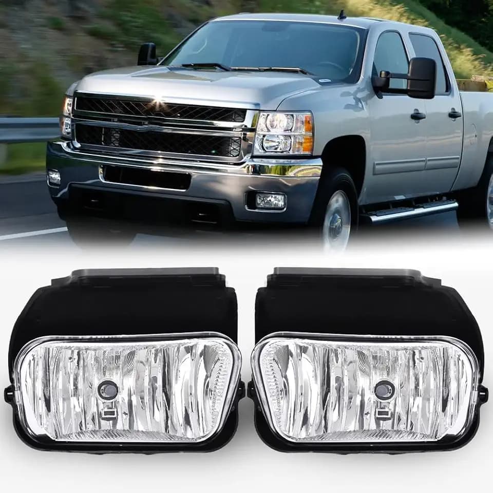 G-PLUS Fog Lights Bumper Lamp Fit 2003-2006 Chevy Silverado 1500/2500/3500