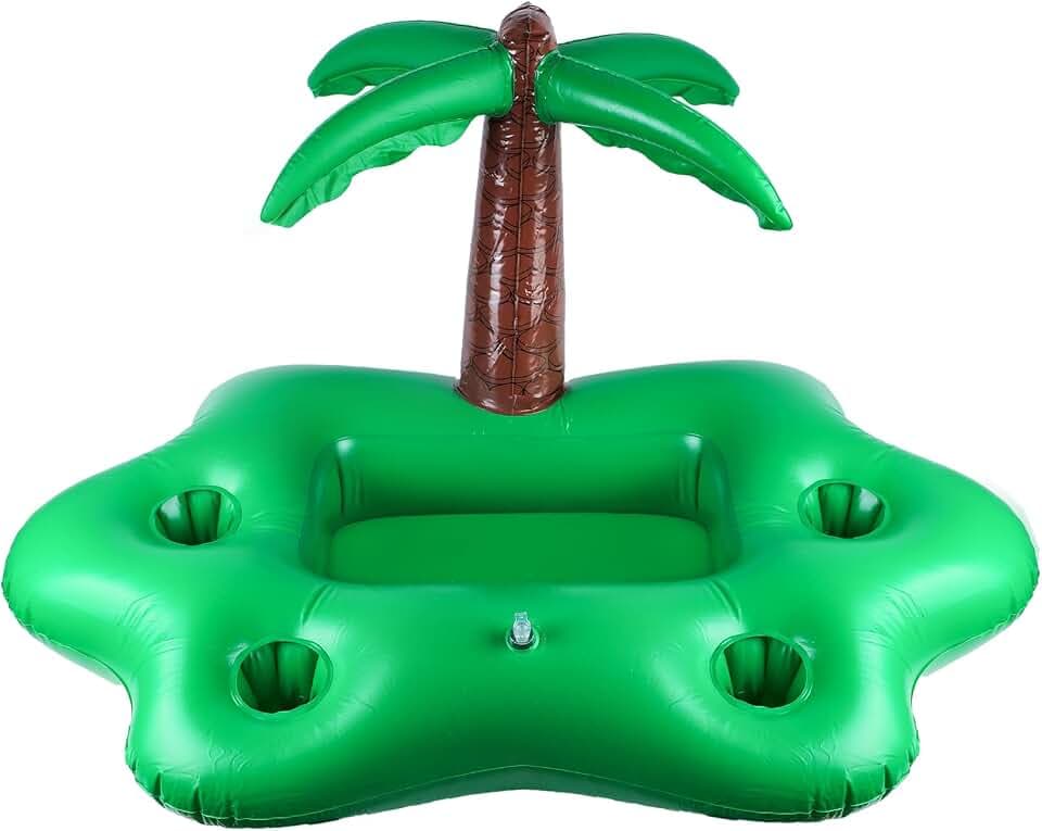 Aufblasbare Palmen-Getränkekühler Aufblasbare Palmenkühler Pool-Palmen-Eiskübel für Schwimmbad Wasserpark Hawaiianische Themenparty Strand Sommer im Freien