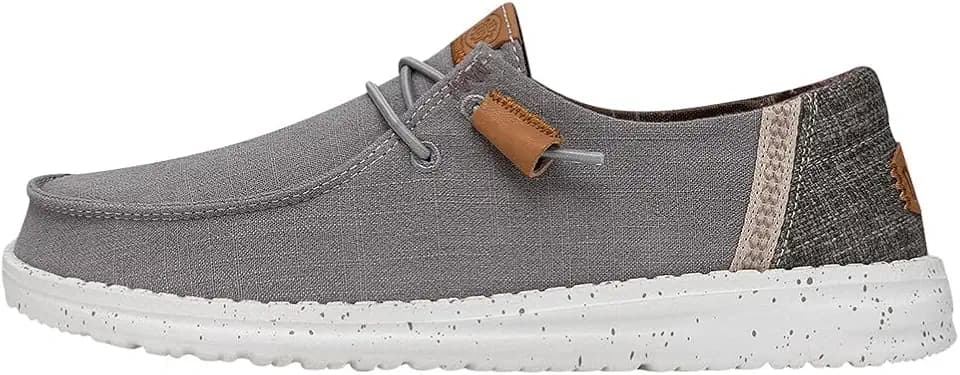 HEYDUDE Women's Wendy Washed Canvas Slip On Shoe | Lightweight Loafer