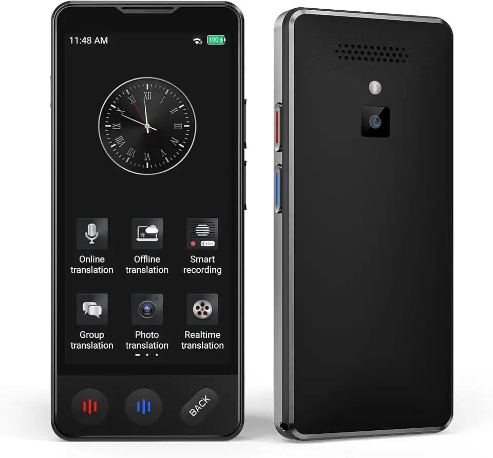 AI Language Translator DeviceTranslation for Business Travel, 2025 Upgraded Translator No WiFi Needed, Support ChatGPT, Voice Instant Two-Way 150 Language Translator, Offline/Recording/Photo