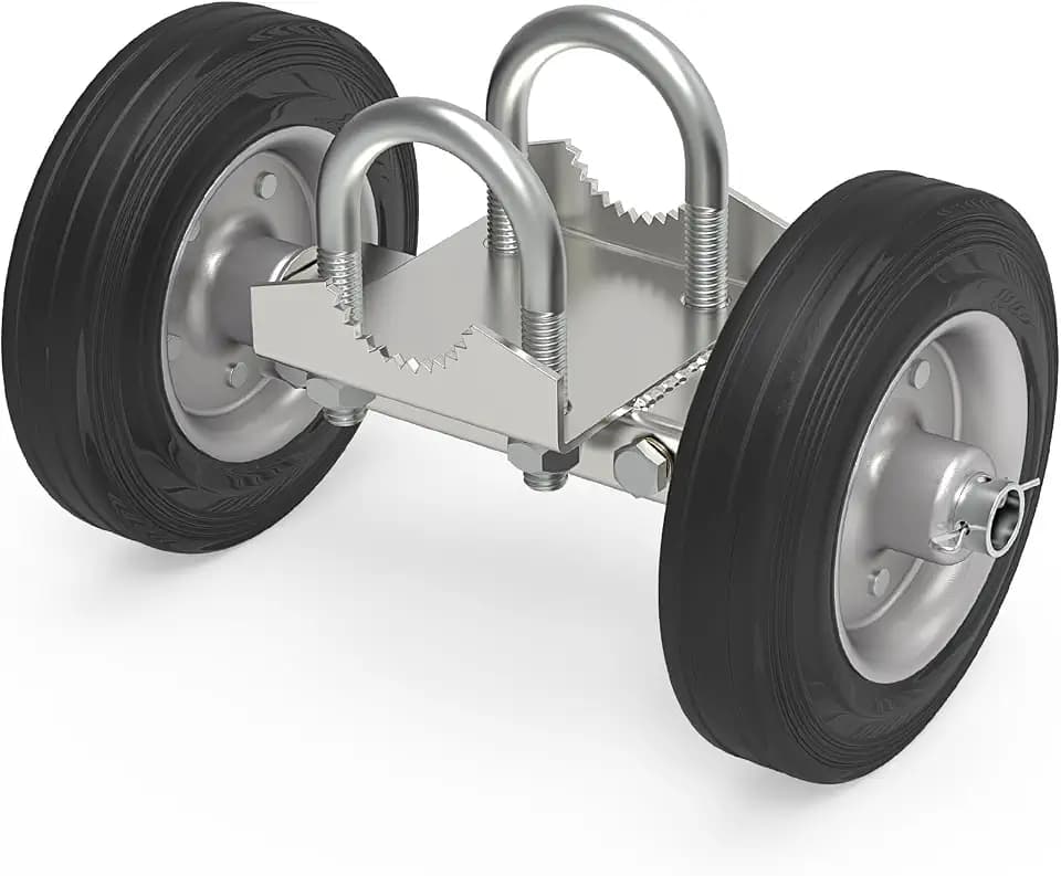 6" Rolling Gate Wheel Carrier Rolling Gate Rubber Wheel