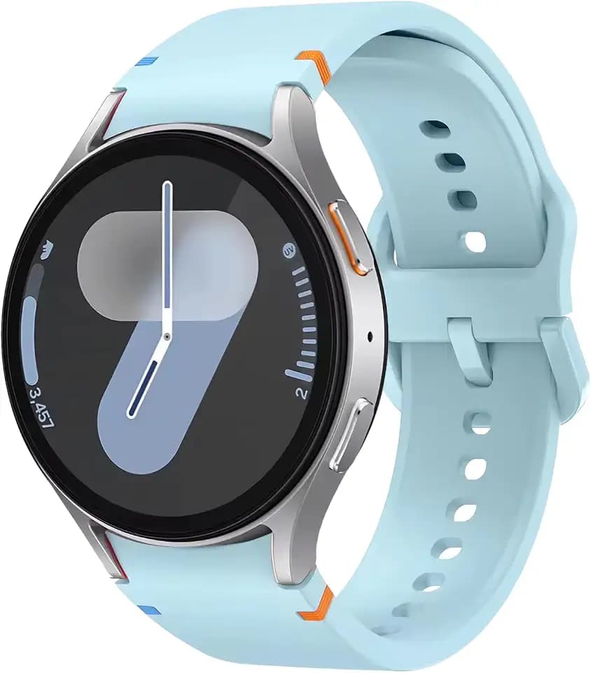 Sport Straps for Samsung Galaxy Watch 7/6/5/4/FE Strap 40mm 44mm/Galaxy-Watch 6 Classic Strap 47mm 43mm/Watches 4 Classic 42mm 46mm/5 pro 45mm,No Gap Silicone Band Replacement Armband Women Men