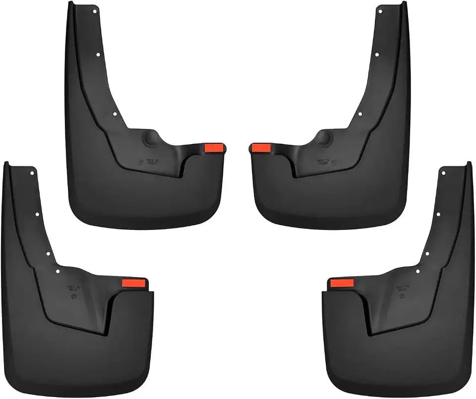 Husky Liners — Front & Rear Mud Guards | Fits 2019-2024 Ram 1500 (New Body Style) w/OEM Fender Flares (Will NOT fit Models w/Out OEM Flares, Black, 4 Pc | 58136