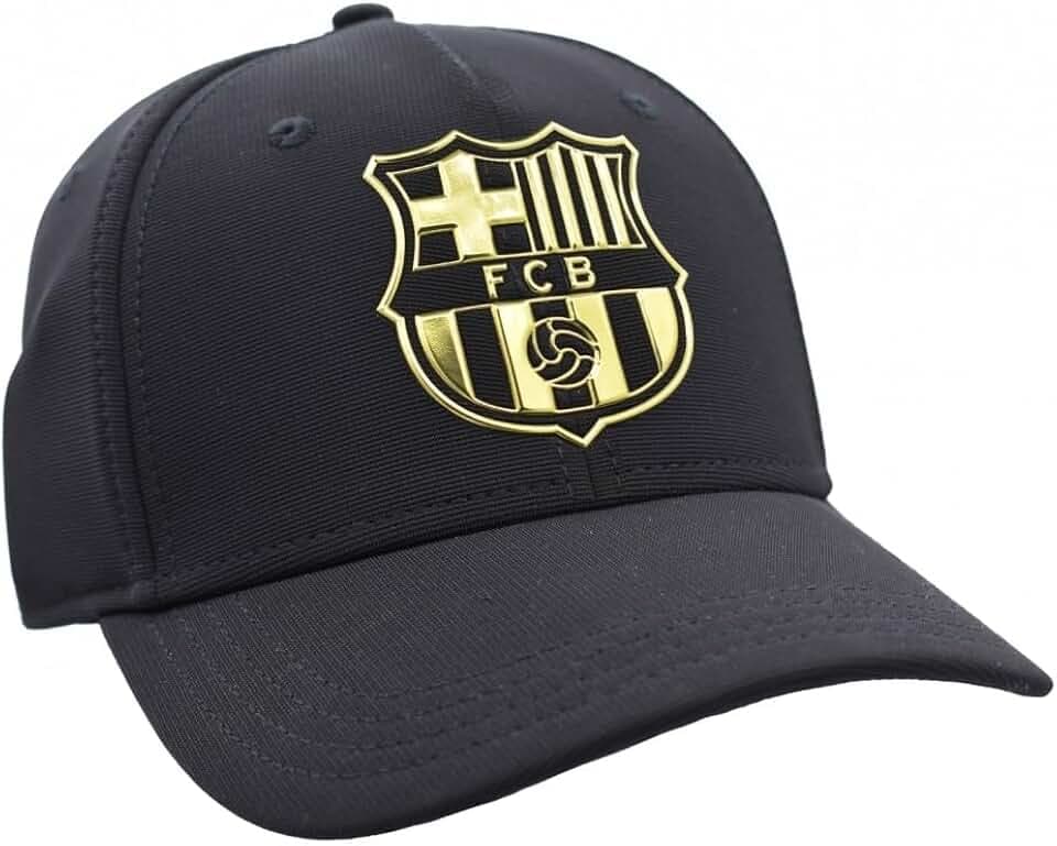 Barcelona Wappen Cap - Schwarz/Gold - Kinder, Schwarz , Einheitsgröße
