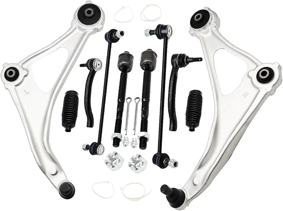 10PCS Front Lower Control Arm with Ball Joint Sway Bar Link