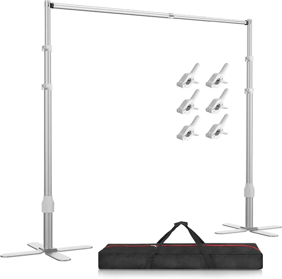 EMART Backdrop Stand Heavy Duty 10x10Ft,Pipe and Drape Photo Background