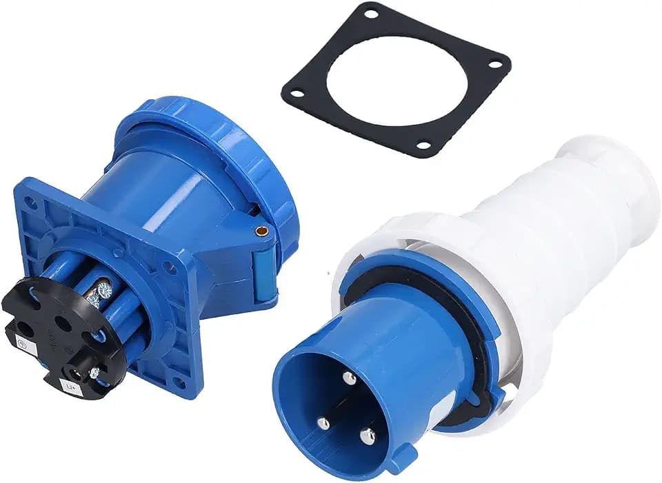 Fafeicy CEE Industriestecker 63A, 3-polig, IP67, Set