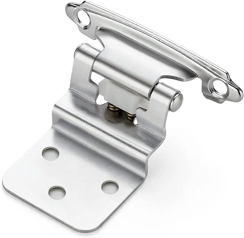 Ravinte 3/8" Inset Polished Chrome Cabinet Hinges 20 Pack (10 Pairs)