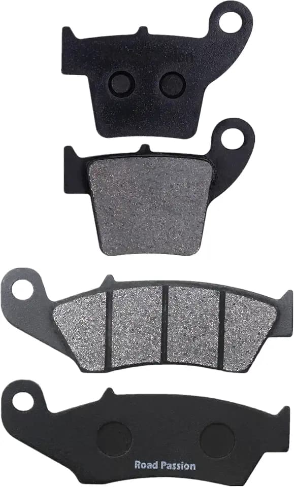Road Passion Carbon Fiber Front & Rear Brake Pads for HONDA CR125R CR250R 2002-2007 / CRF250R CRF250X 2004-2009 / CRF 450R CRF 450X 2002-2009