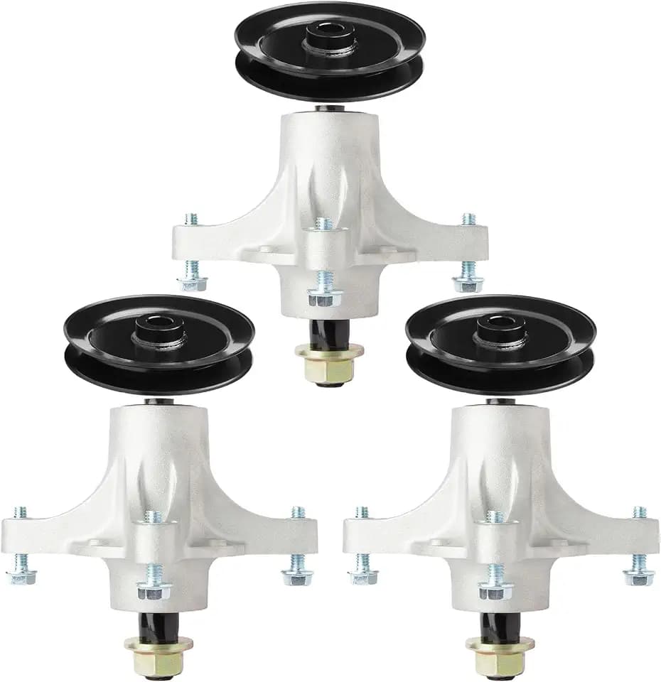 42" 50" 54" Deck Spindle Assembly with 125-5575 Pulley Fit for Toro TimeCutter SS4200 SS5000 SW5425 Exmark Quest E S Series Lawn Mower Replaces 121-0751 117-0751 117-7267 117-7268 117-7439 (3 Pack)
