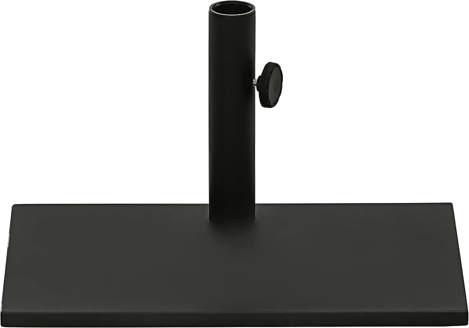 Dehner Schirmständer, ca. 49 x 30 x 24.5 cm, 20 kg, Metall, schwarz
