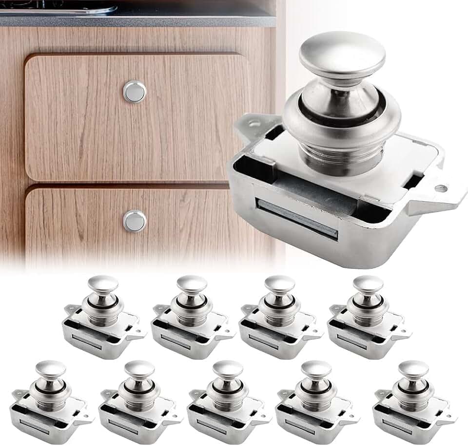 10 Stück Push Button Catch Door Lock