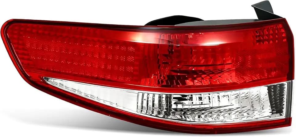 munirater Red Left Driver Outer Tail Light Brake Lamp Replacement for Accord Sedan 2003-2004