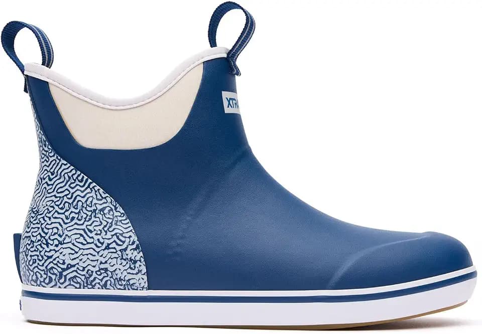 XTRATUF 6” Sesame Street Women’s Ankle Deck Boot - Lightweight, 100% Waterproof Rubber Footwear - Non-Marking, Slip-Resistant Outsole - Moisture-Wicking Liner