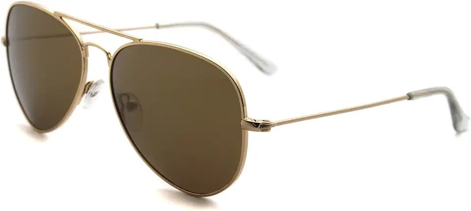 Classic Sunglasses for small Face Men Women Teenager Polarized Sunglasses UV400 Protection Vintage Metal Glasses