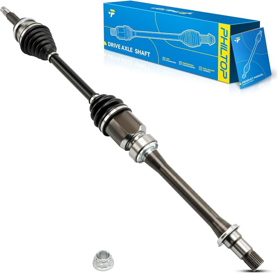 PHILTOP Front Right CV Axle for Toyota Camry 2002-2009, Toyota Highlander 2001-2007, Toyota Solara 2004-2008, 66-5247 CV Axle Shaft 1 PCS