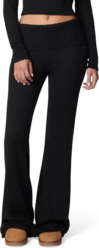 Florence by Mills Women's Barre Collection Foldover Wide Leg Pant