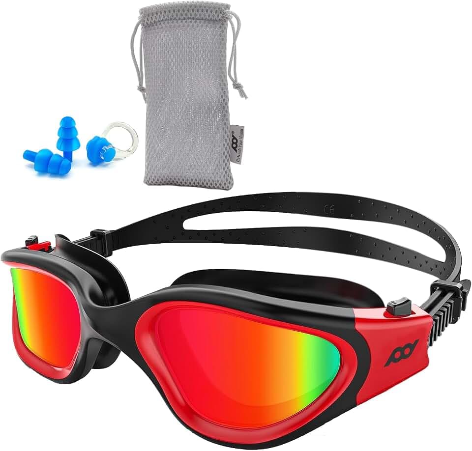 POLARS DESIGN Schwimmbrille, polarisiert, beschlagfrei, für Erwachsene, Herren, Damen