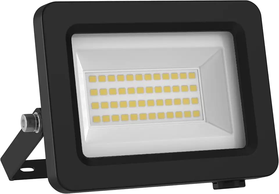 Osram LED-Flutlicht mit Energieeffizienzklasse A, schwarzes Aluminiumgehäuse, 15 W, 2600 lm, für Außenanwendungen, kompaktes Design, leichtes Gewicht, einfache Montage, LED nicht austauschbar