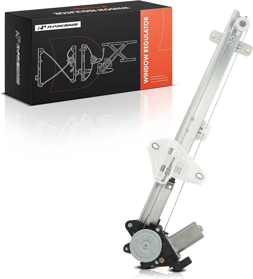 A-Premium Rear Passenger Side Power Window Regulator with Motor (6-Pin)