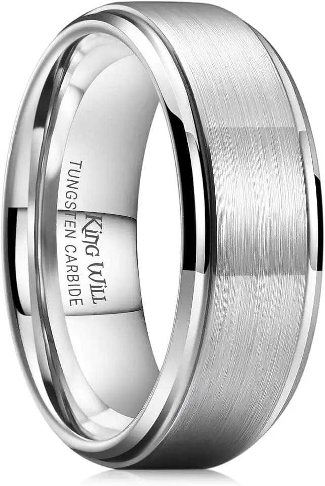 King Will Classic Tungsten Wedding Band for Men Women