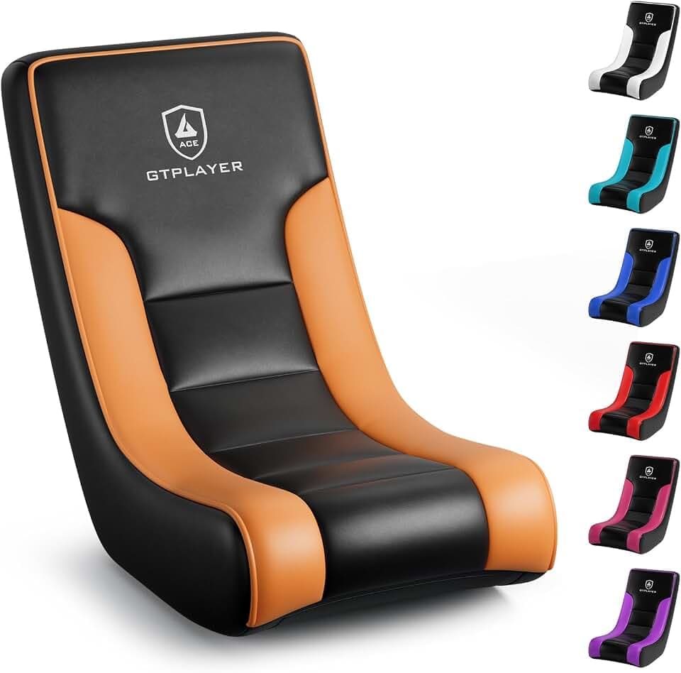 GTPLAYER Floor Rocking Gaming Chair – Orange
