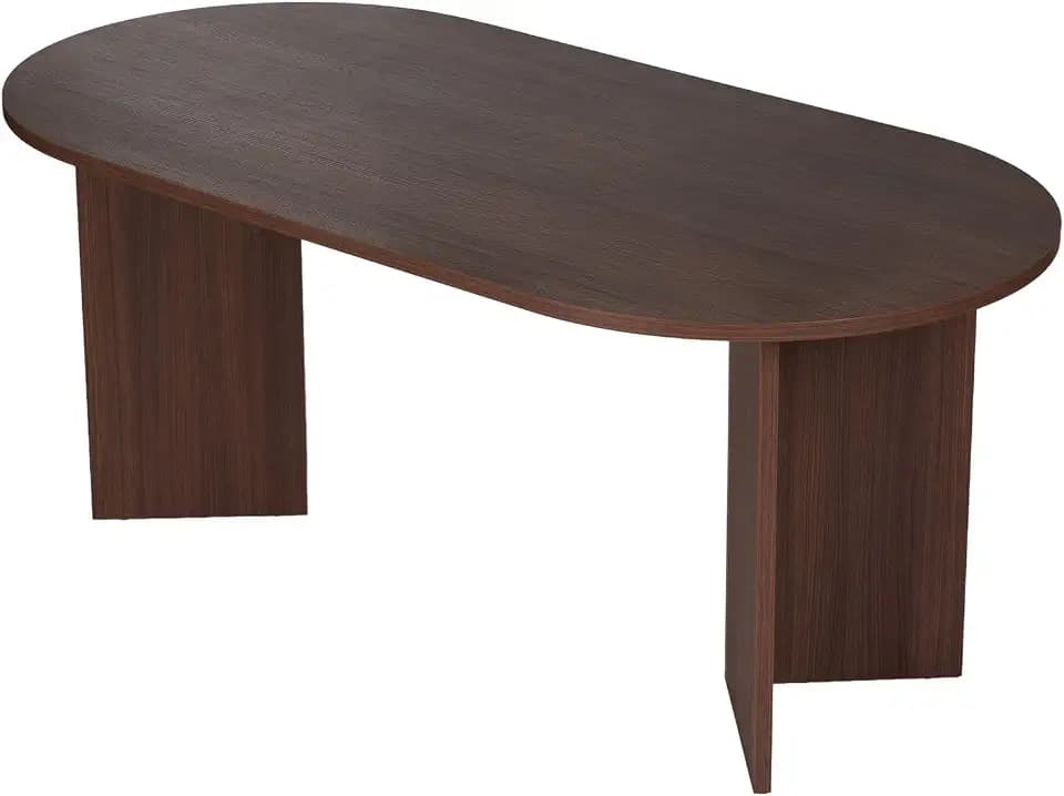 Eleganter Esstisch in Walnuss, 180 x 75 x 89,5 cm | 100% melaminbeschichtete Spanplatte, 25 mm dick | perfekt für Moderne Essbereiche, Milano Walnut