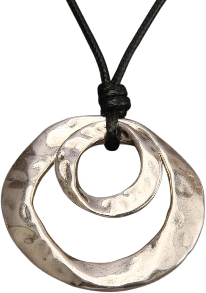 Boho Necklaces for Women Chunky Circle Necklace Bohemian Necklaces