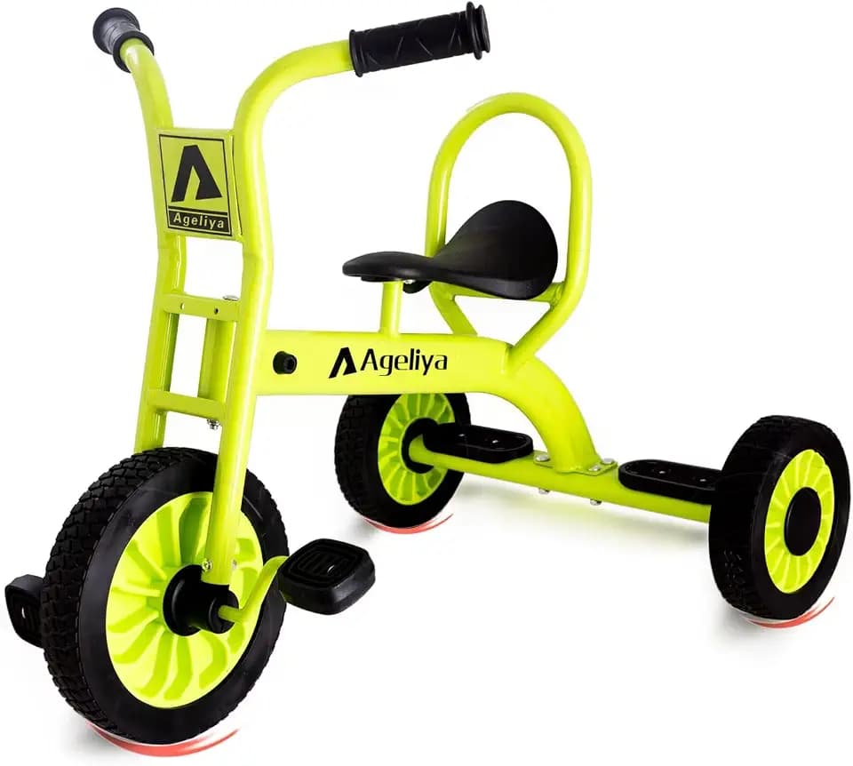 Preschool Tricycle 3-5, Carbon Steel Solid Rubber Wheels