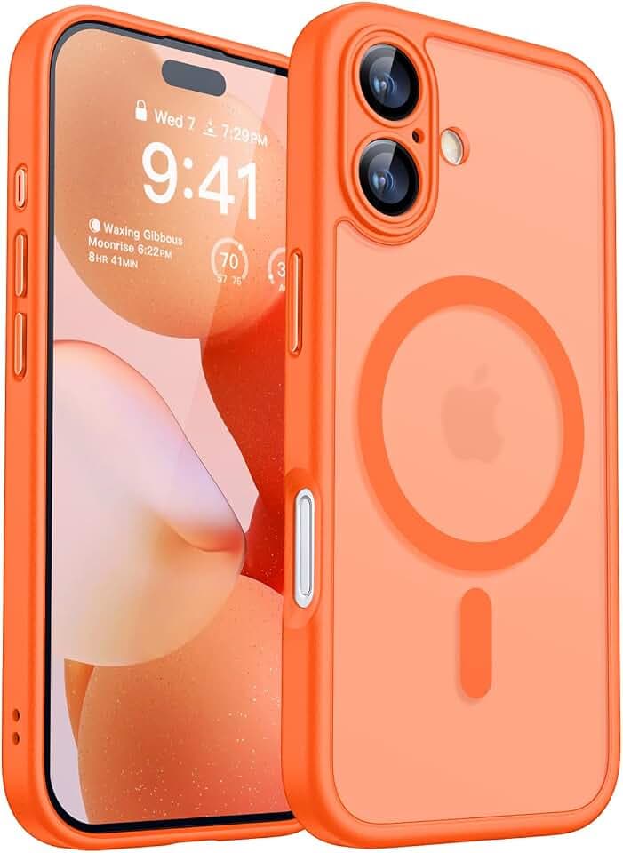CANSHN für iPhone 17 Hülle mit Kameraschutz,Orange