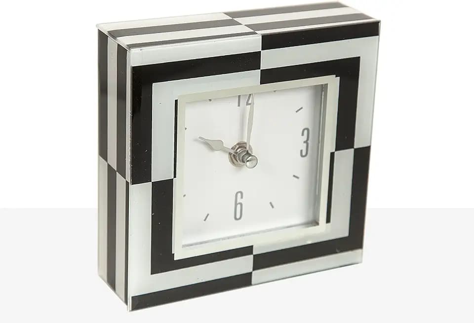 RELOJ VIDRIO DECORADO