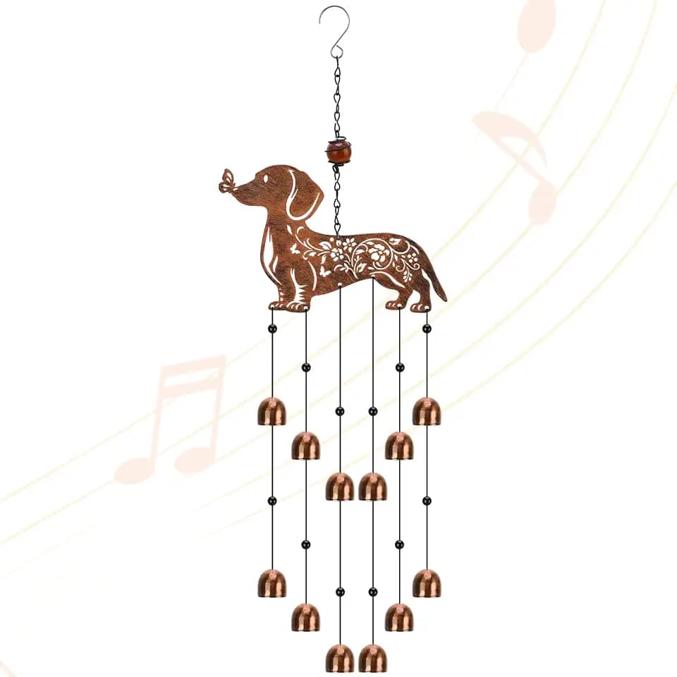 Dachshund Wind Chime for Outside Dachshund Gifts for Women Men