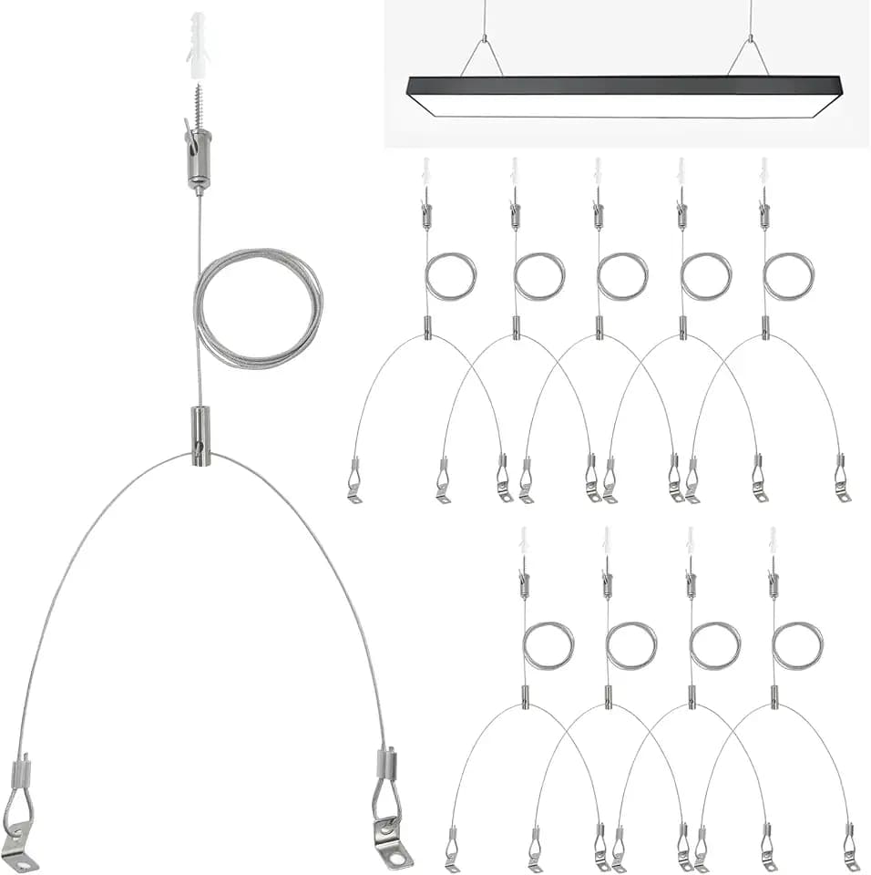 10 Pack Aquarium Ceiling Light Suspension Cable Kit
