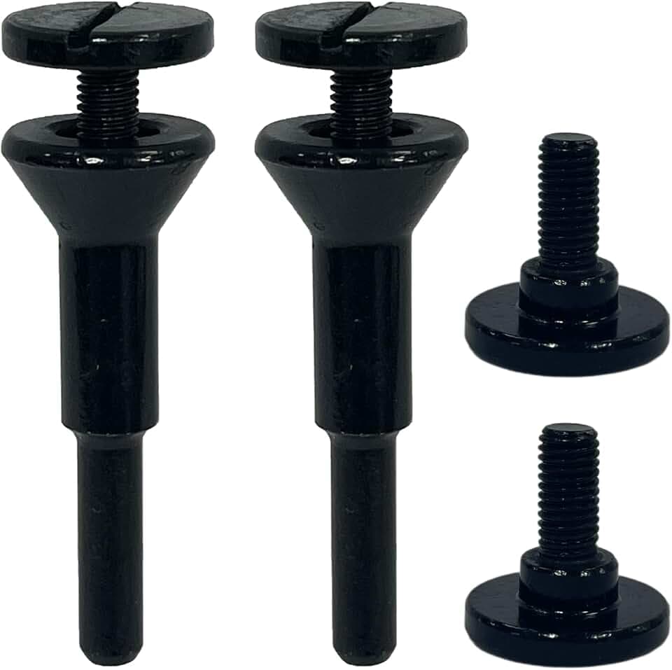 Mounting Mandrel for Cut-Off Wheels W/3/8 Arbor Hole, 1/4" Stem, Mounting Mandrel 3/8" & 1/4" Arbor Hole for Type 1, 1/4 Shank Stem Die Grinder/Drill Attachment 2Pack