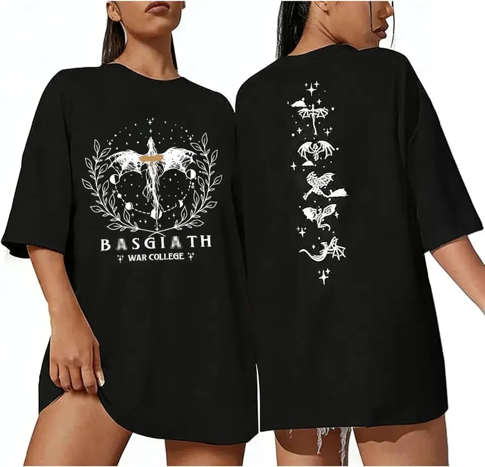 Book Shirts for Women Funny Dragon Graphic Shirts Book Reading Fan Tee