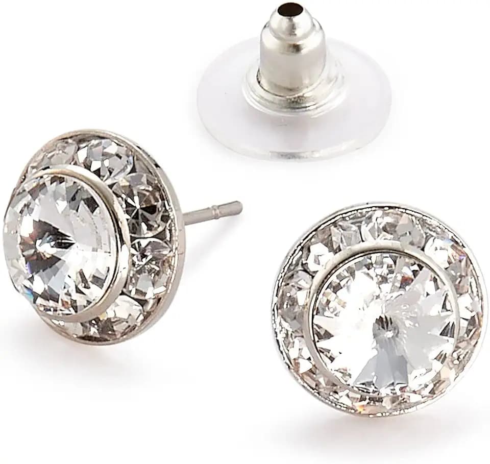 Star Light Crystal Rhinestone Earrings for Dance, Pageant, Prom, Wedding