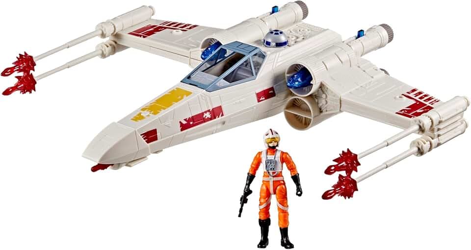 STAR WARS Epic World of Action Luke Skywalker's Force Strike X-Wing, 4-Inch Scale Action Figure & Vehicle, Toys for Boys & Girls Ages 4+