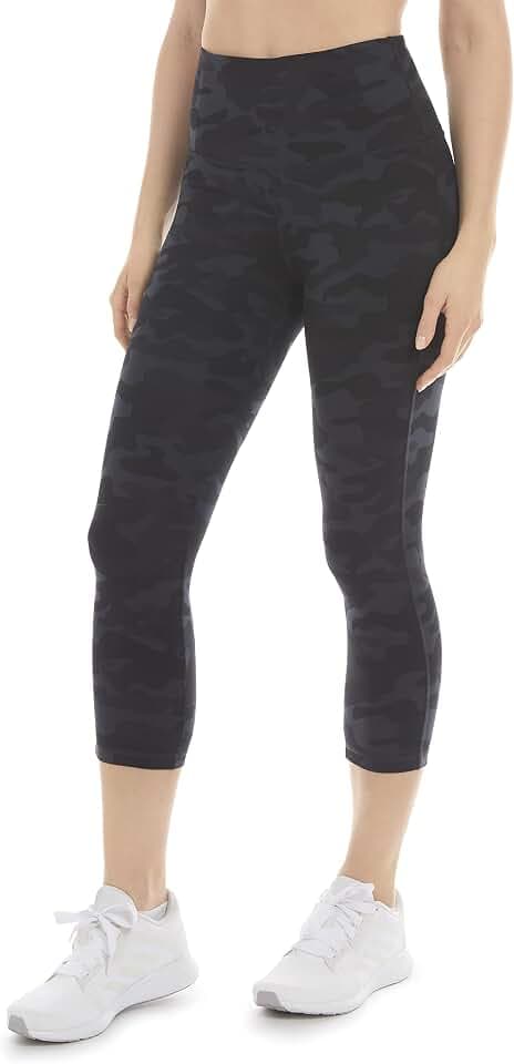 Danskin Women's High Rise Capri Camo Leggings