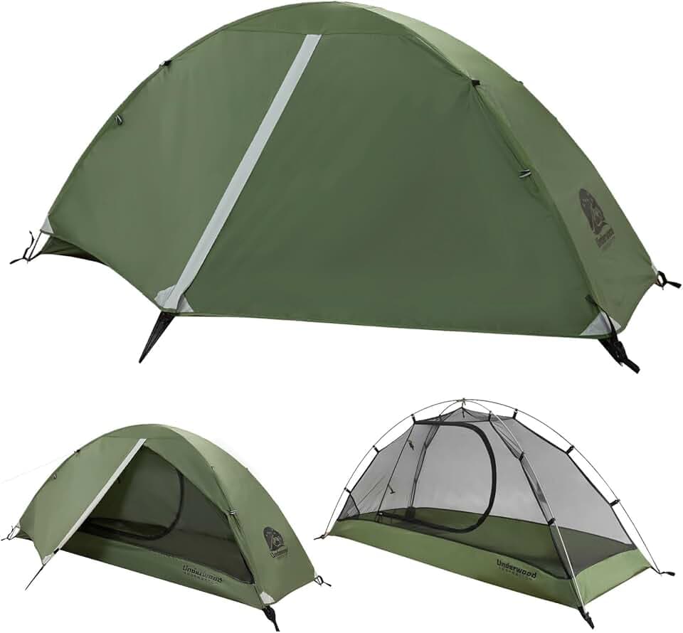 1/2 Personen Kuppelzelt, Leichtes Wasserdichtes Zelt für Camping Wandern