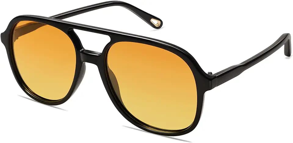 SOJOS Sonnenbrille Herren Damen Retro, Vintage Polarisiert Verspiegelt Groß Eckig 70er Jahre Rechteckig Unisex UV400 Schutz Brille SJ2174