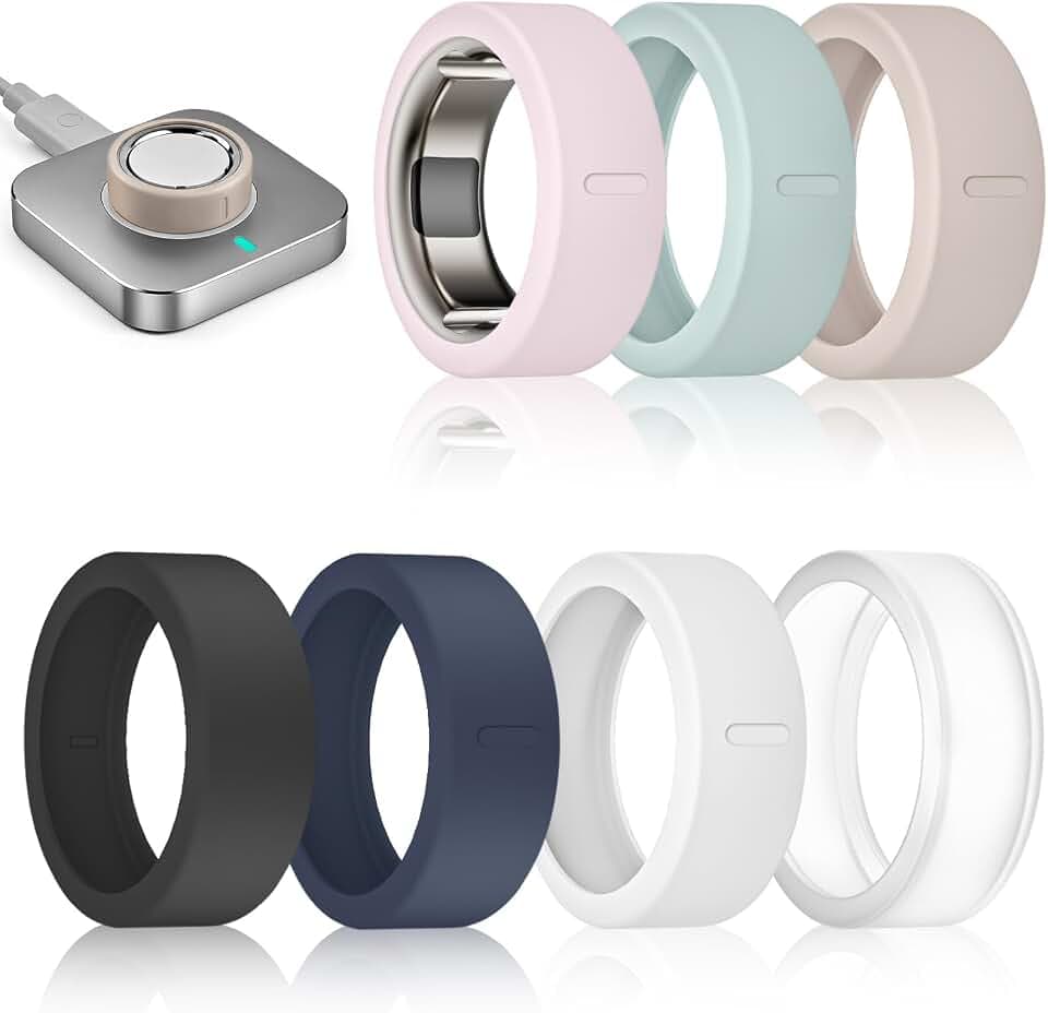 7 Pack Ring Cover Compatible with Oura Ring Gen 4/4 Ceramic/Oura Gen 3