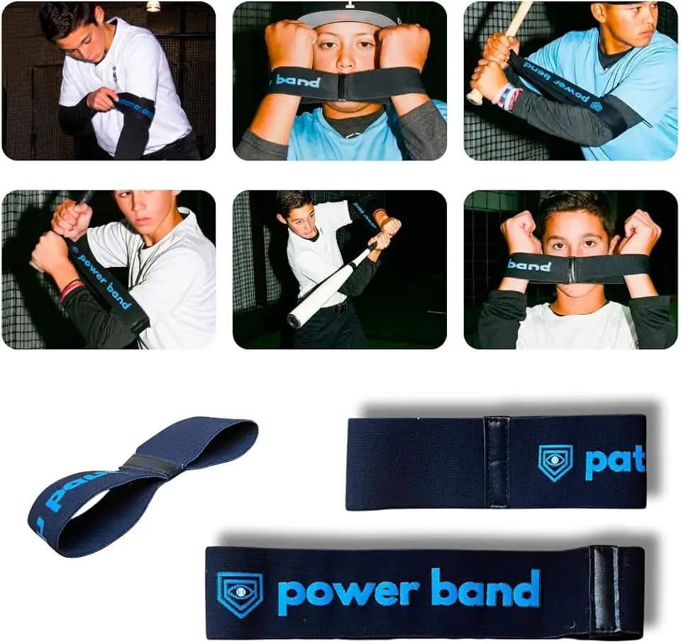 Applied Vision Sports Swing Bands Baseball/Softball Swing Trainer Aid - Equipment for Batting and Hitting