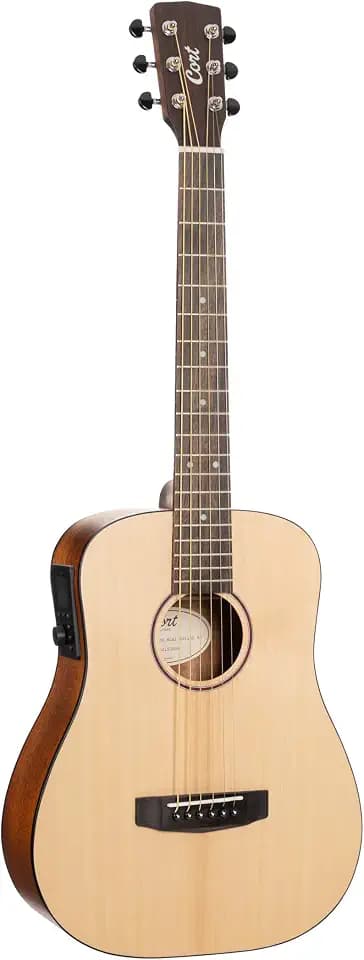 Cort EARTHGO-OP Earth Go HyVibe H2 Acoustic Electric Guitar Open Pore Natural w/Bag