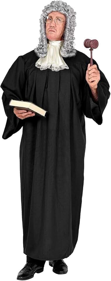 Widmann 10664 – Judge Costume, Toga and Jabot, Vocation, Theme Party, Carnival