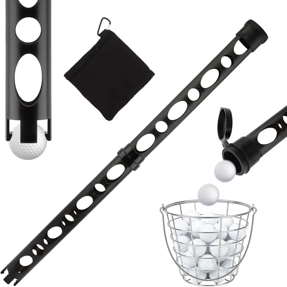 Golf Ball Retriever Shag Tube, 33.26 Inch Golf Ball Picker Upper