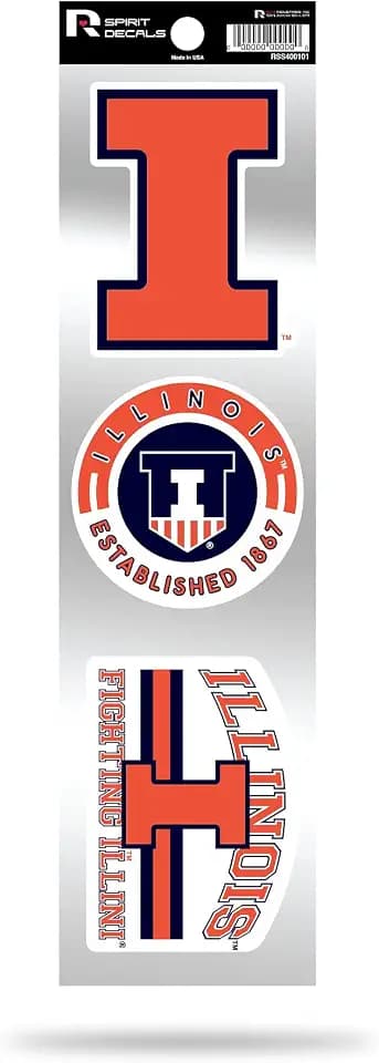 Rico Industries NCAA 3-Piece Retro Spirit Decals Retro Decal Set