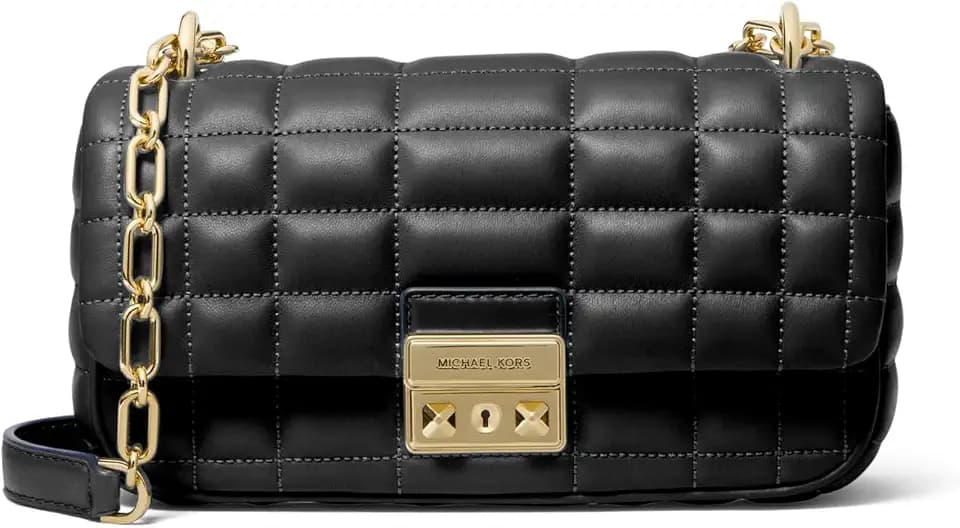 Michael Kors Womens Tribeca Small Convertible Chain Shoulder Bag