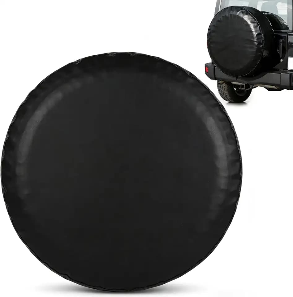 KNUOPYT Black Spare Tire Cover S for Overall Wheel Diameter 21-23 Inch