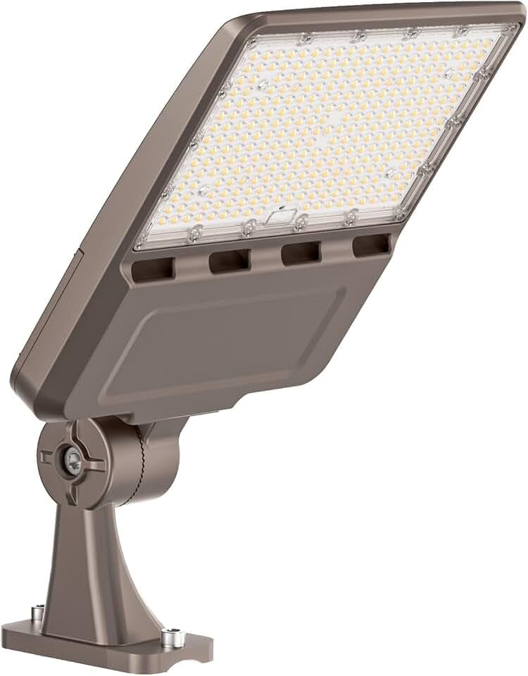 YXL LED Parking Lot Light, 200W LED Shoebox Light with Dusk to Dawn Photocell,28000LM 5000K Daylight Arm Mount, IP65 Waterproof, LED Area Light for Parking Lot Sports Stadium