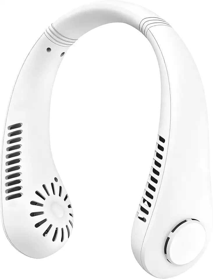 Rechargeable Bladeless Neck Fan, Portable Fan with 3 speeds
